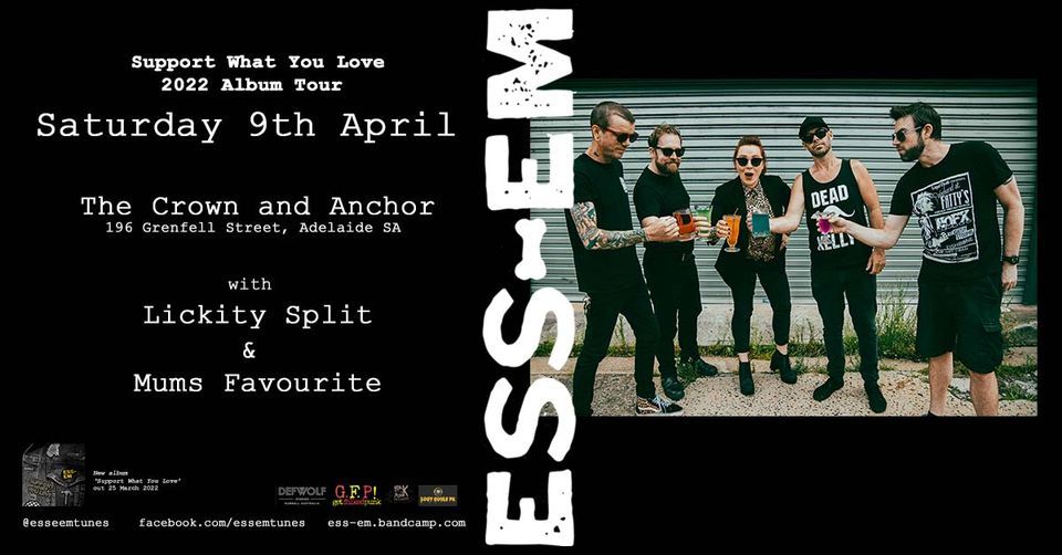 Ess-Em 'Support What You Love' Album Tour - @ The Cranka w\/ Lickity Split & Mums Favourite