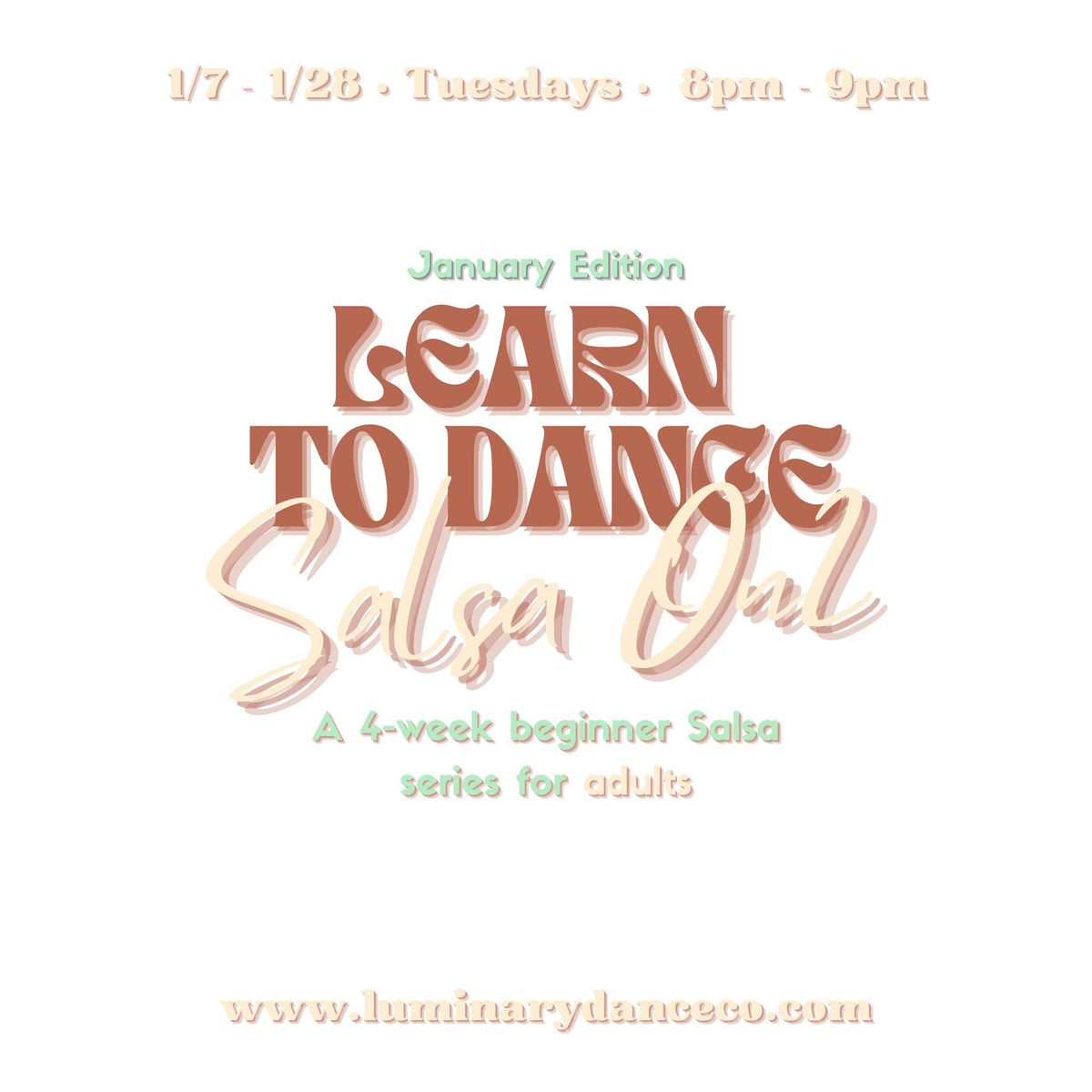 Beginner 4-week Salsa On2 Dance Series for Adults