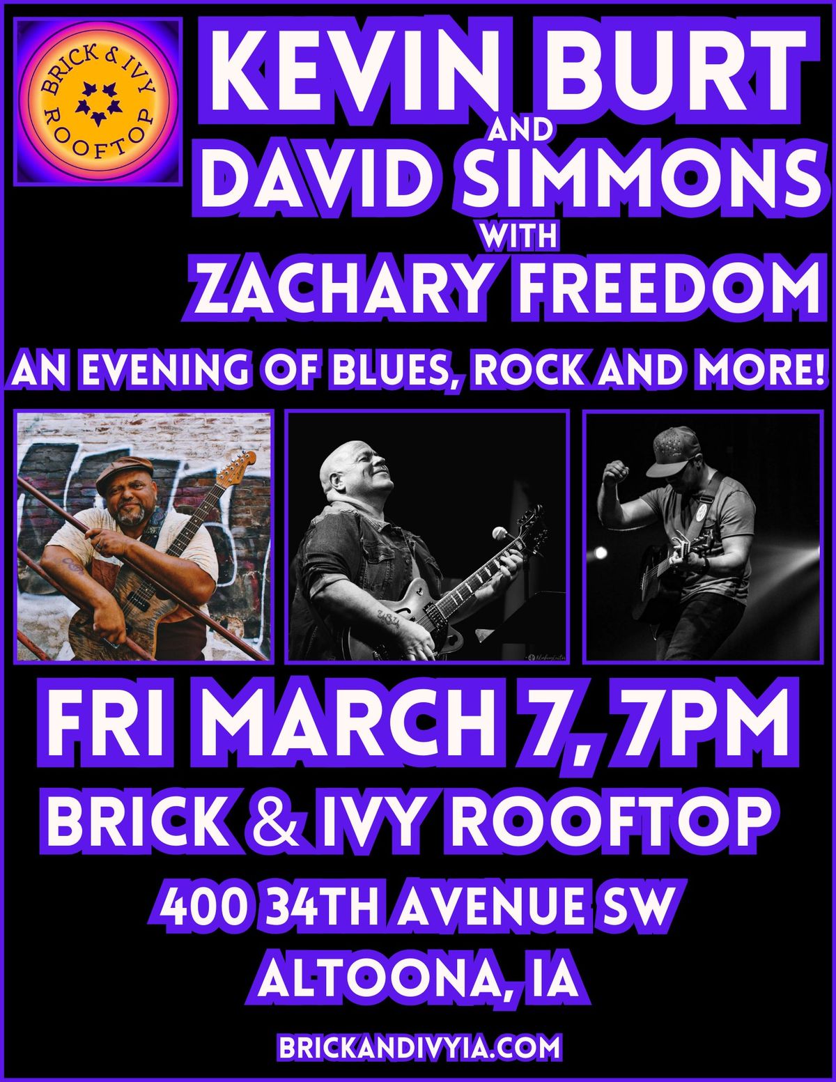 Kevin Burt & David Simmons with Zachary Freedom @ Brick & Ivy