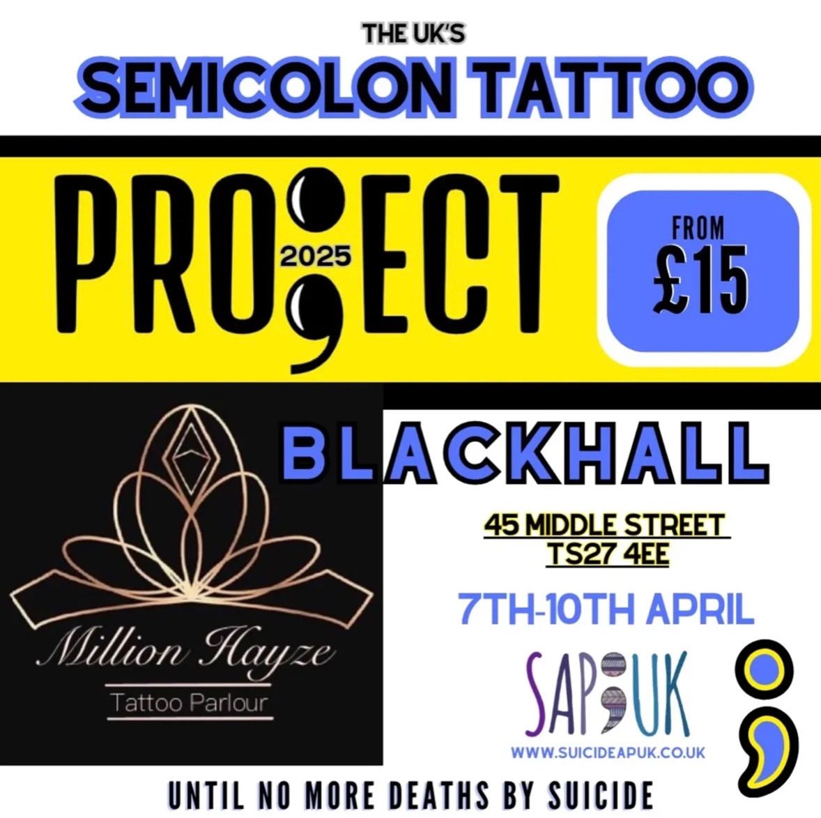 Semi colon event 25 