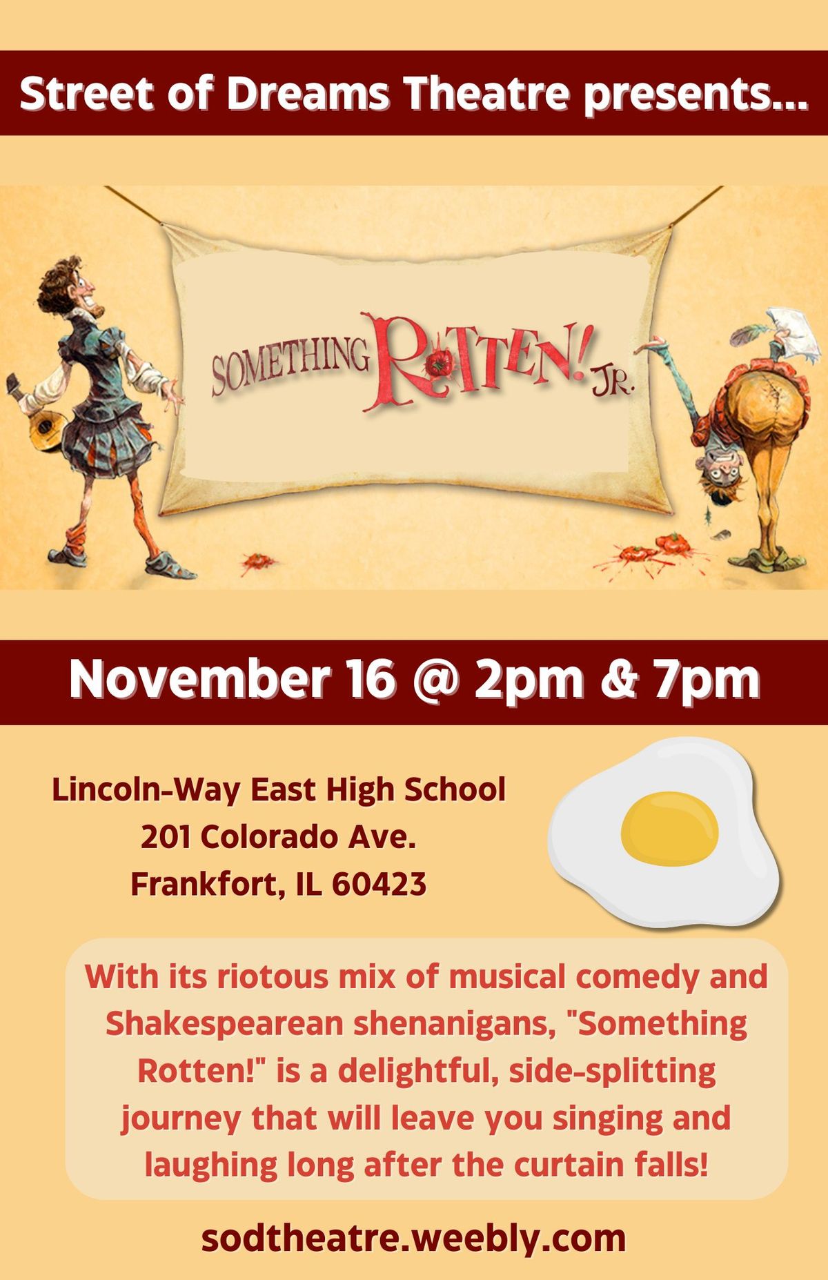 Street of Dreams Theatre presents Something Rotten Jr.!