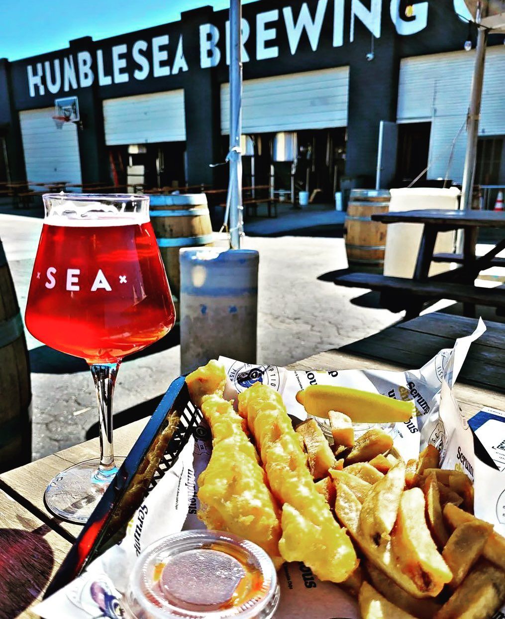 Scrumptious Fish & Chips @ Humble Sea Brewery