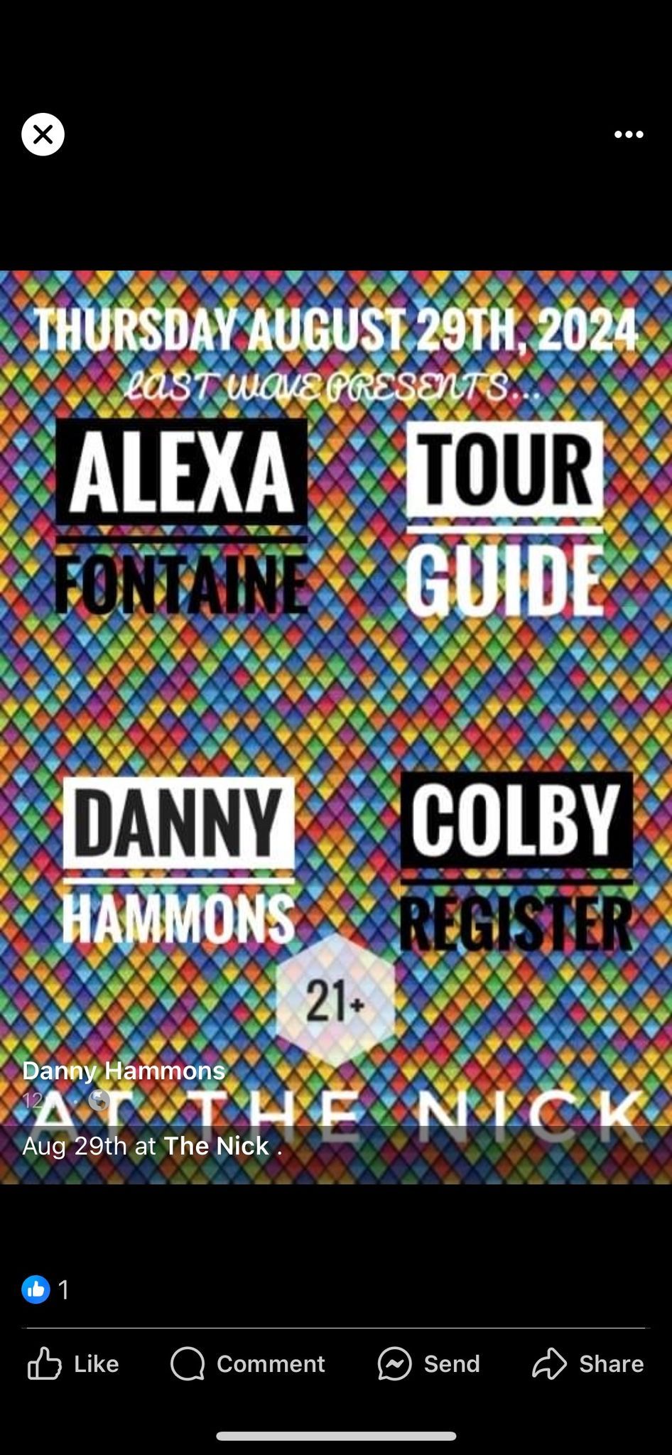 Last Wave Indie Night at The Nick feat: Alexa Fontaine, Danny Hammons, Colby Register & TBA.