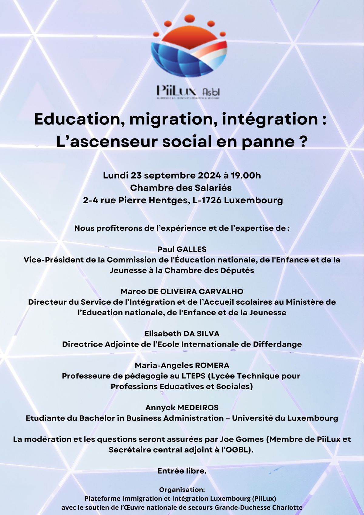 Education, migration, int\u00e9gration :  L\u2019ascenseur social en panne ?