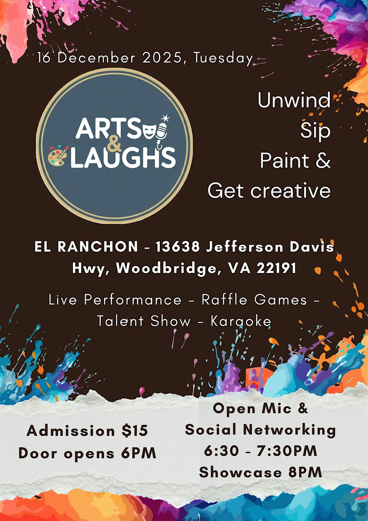 Arts & Laughs at El Ranchon