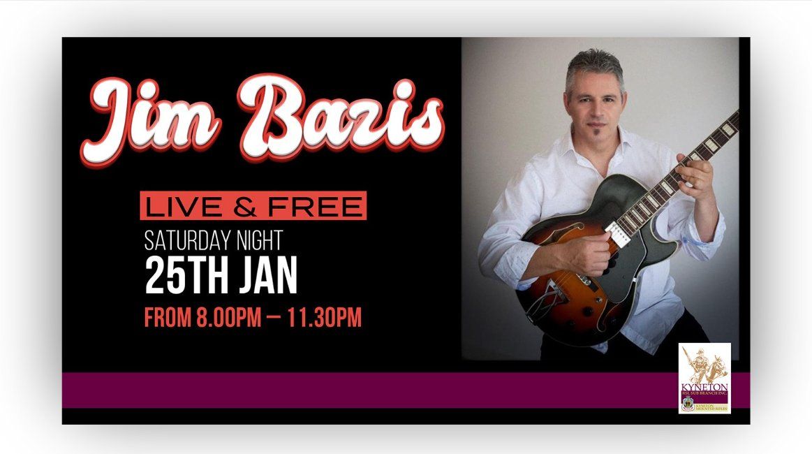 Last Saturday of the month free live music with Jim Bazis