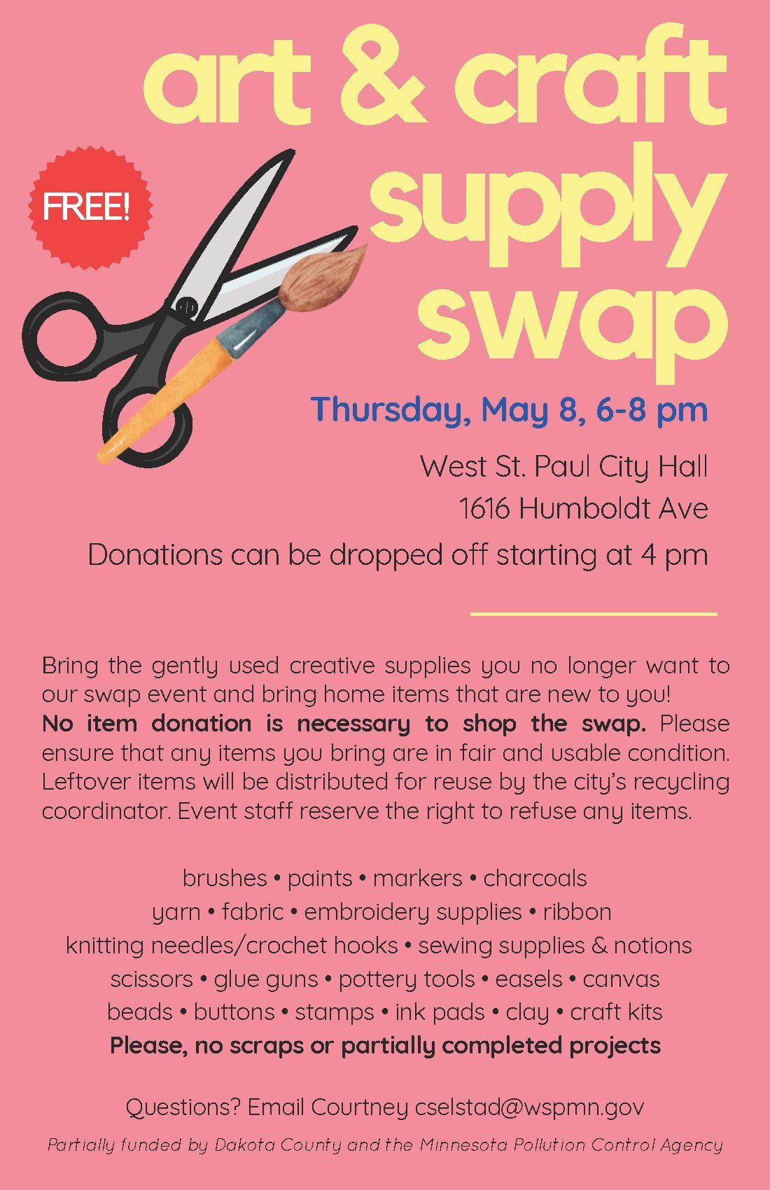 Art & Craft Supply Swap | FREE Event