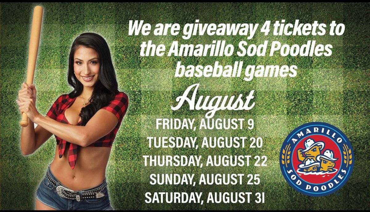 Sod Poodles Ticket Giveaway \u2665\ufe0f\u26be\ufe0f