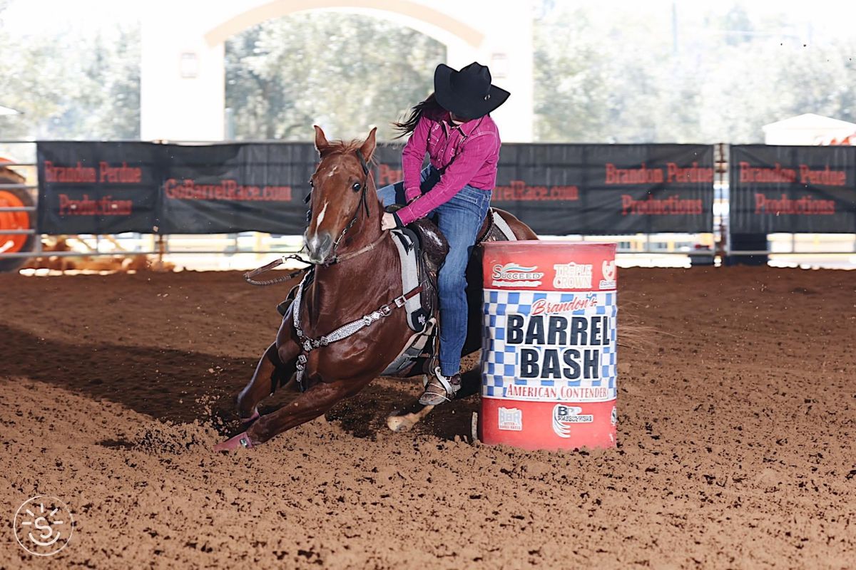 Brandon\u2019s Barrel Bash Futurity, Derby & Barrel Race 