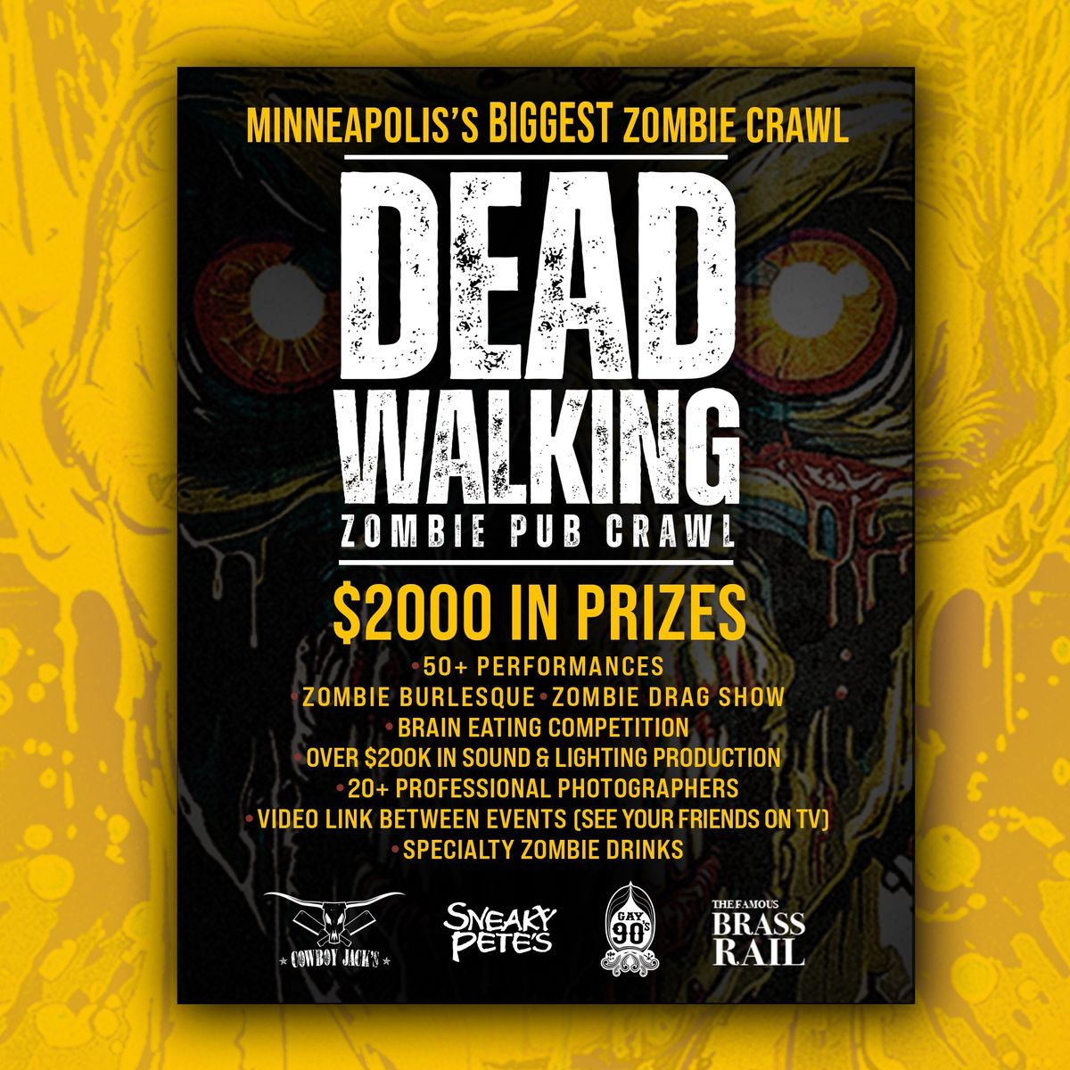 DEAD WALKING | Zombie Pub Crawl