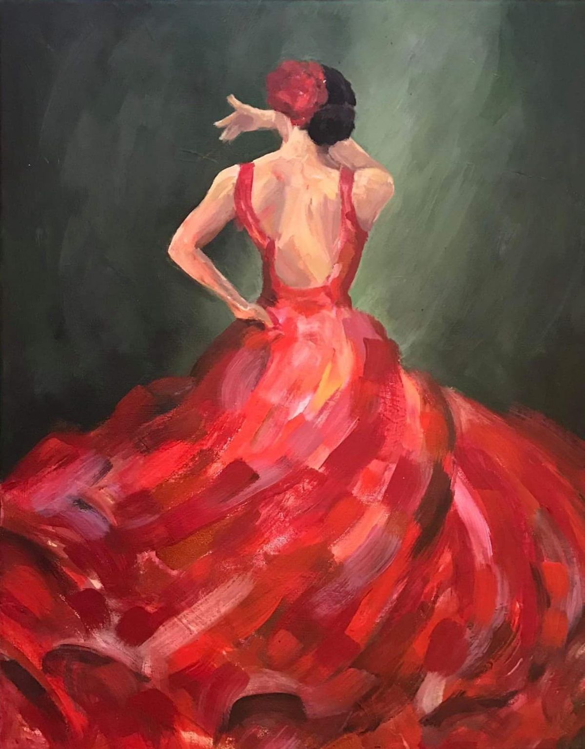 SIP AND CREATE: FLAMENCO DANCER PAINTING EVENT
