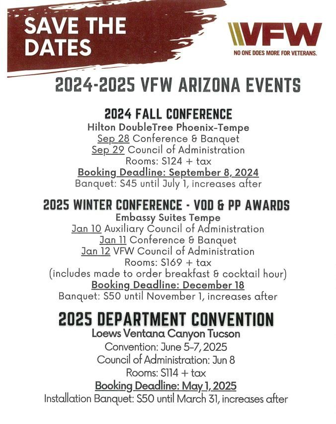 2024 Arizona Department Fall Conference