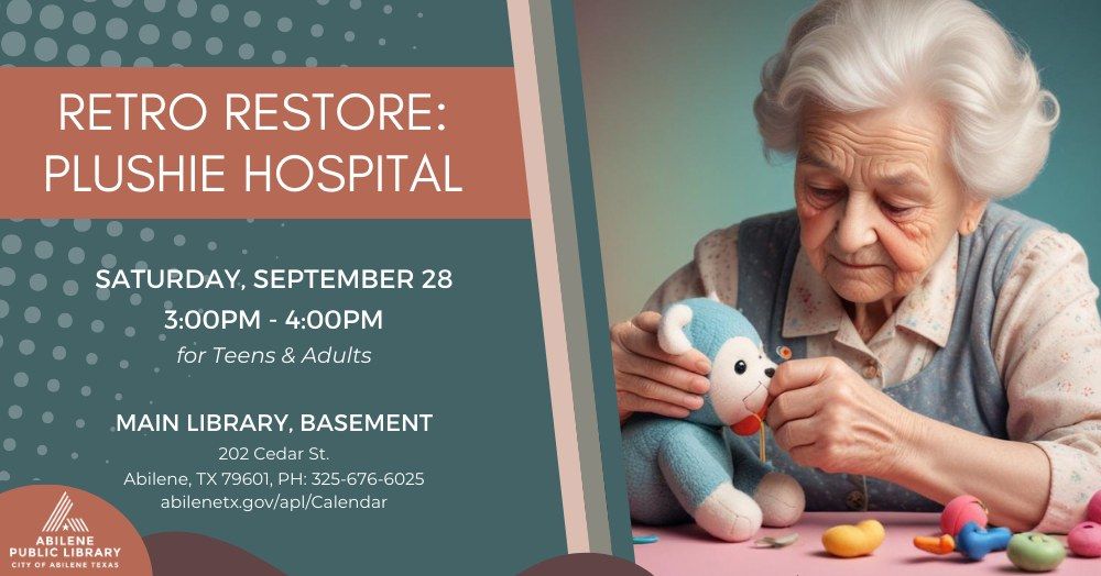 Retro Restore: Plushie Hospital (Main Library)