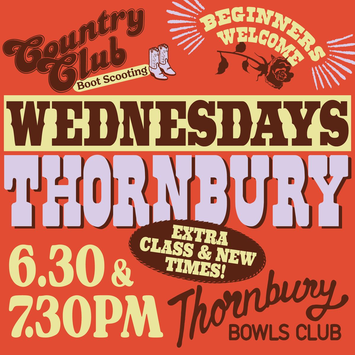 BOOT SCOOTING CLASS Thornbury 630pm AND 730pm