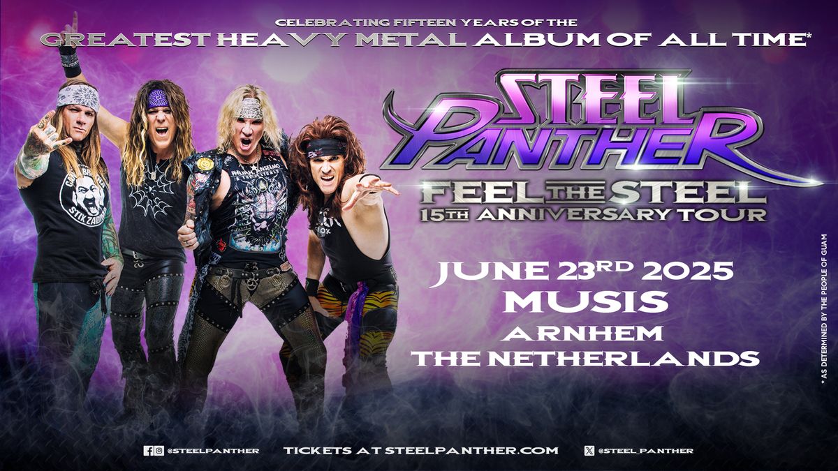 STEEL PANTHER - FEEL THE STEEL 15th Anniversary Tour | MUSIS, Arnhem