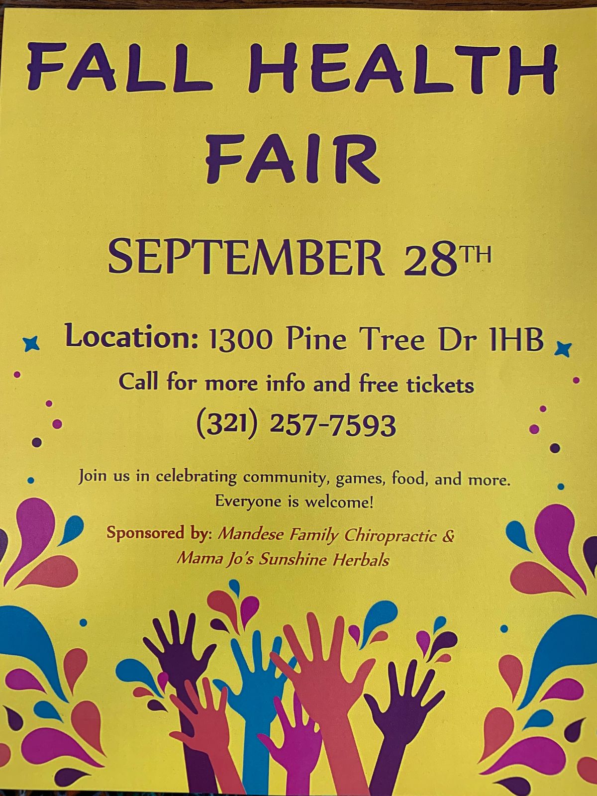 Fall Health Fair