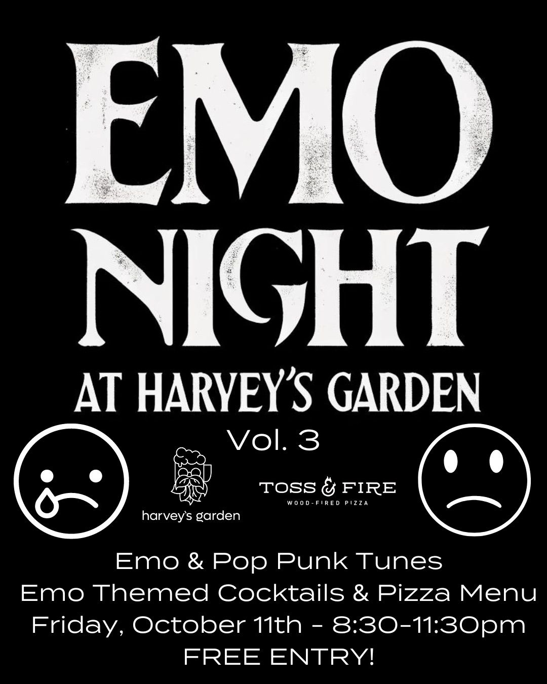 Emo Night Vol. 3 @ Harvey\u2019s Garden