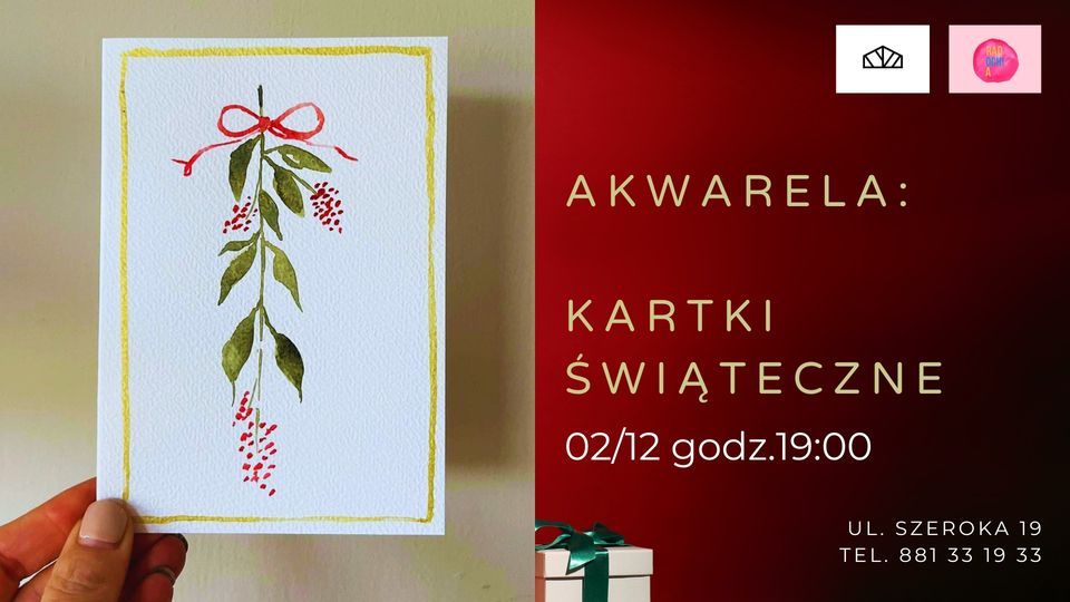 Akwarela: Kartki \u015bwi\u0105teczne