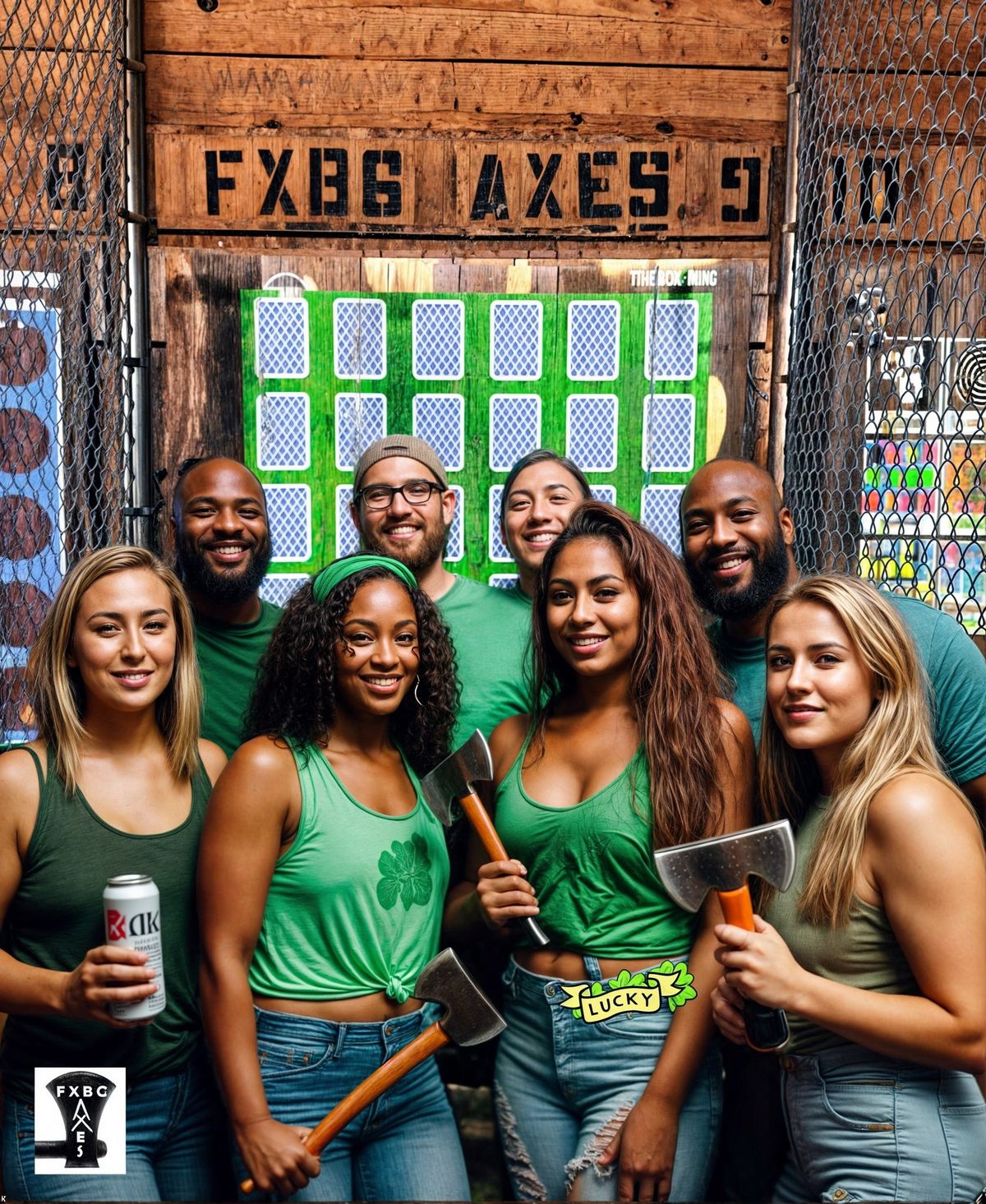 Wear Green - Axe Throwing