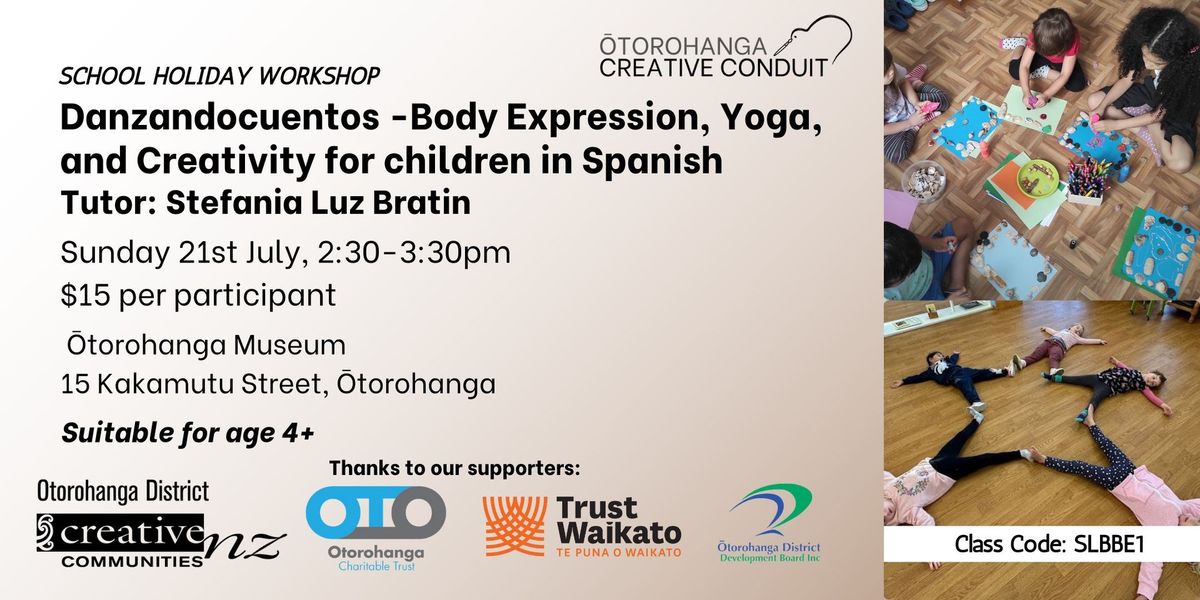 Age 4+ Kids School Holiday Workshop: Danzandocuentos - Body Expression, Yoga, and Creativity for chi
