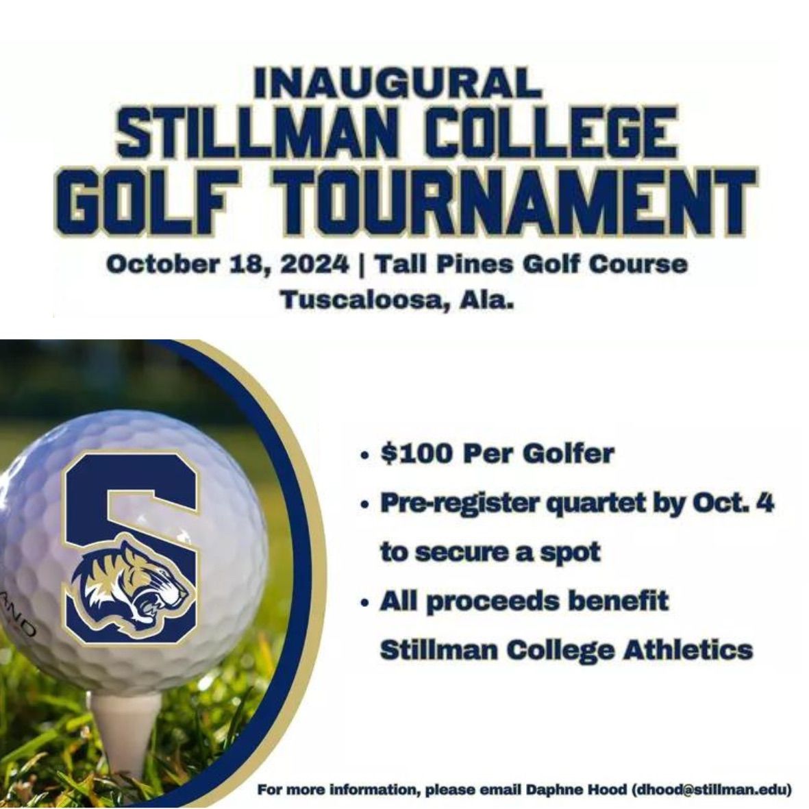 Stillman College Athletics Golf Tournament \u26f3\ufe0f 