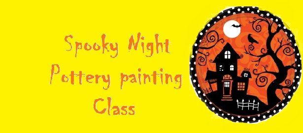 Spooktacular Ceramic plate painting workshop