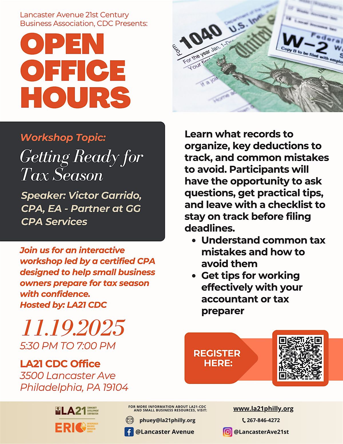 Getting Ready for Tax Season - Open Office Hours Series