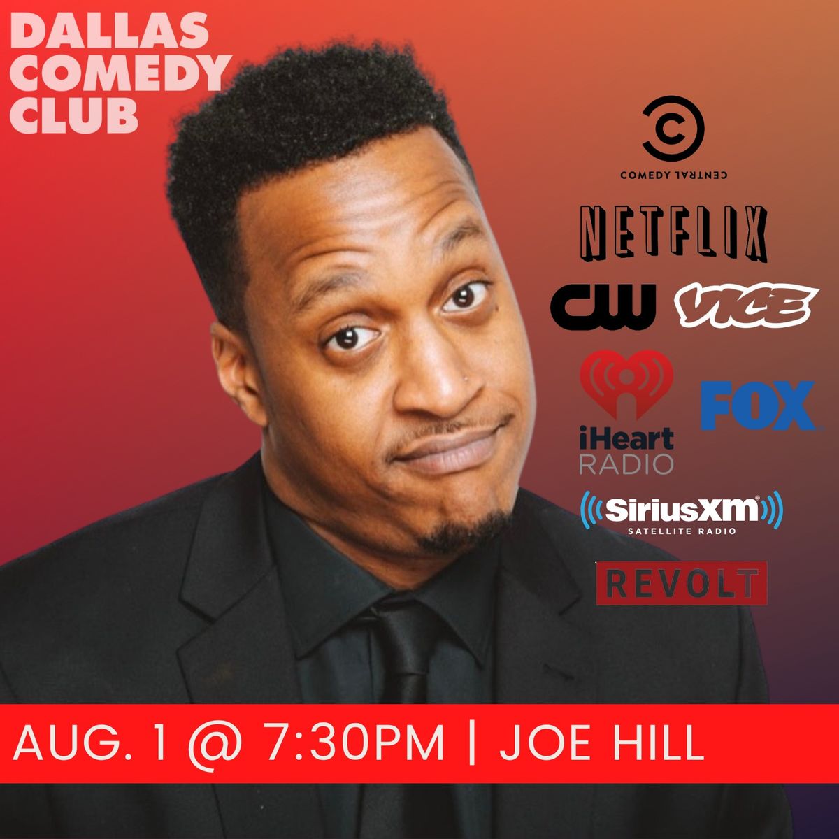 Dallas Comedy Club Presents: Joe Hill