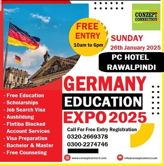 Germany Education Expo at PC Hotel Rawalpindi 