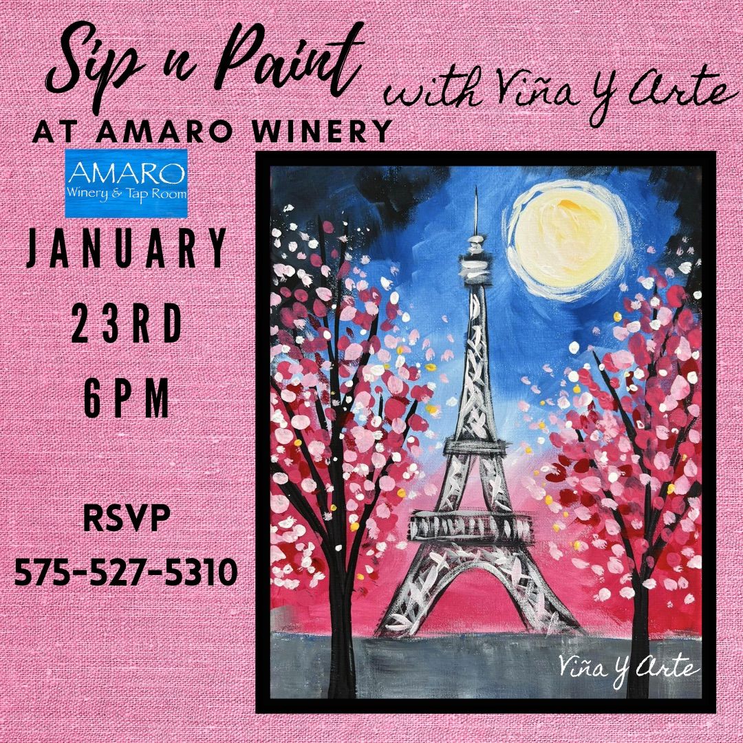 Sip n Paint at Amaro Winery & Tap Room