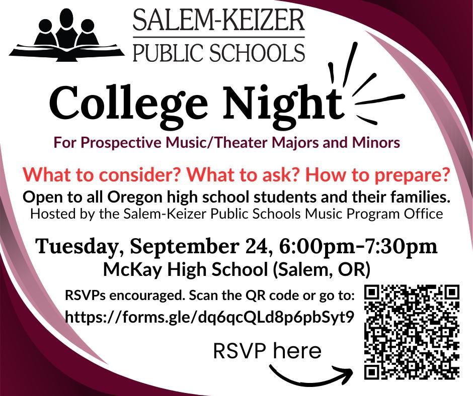 Annual Salem-Keizer Music and Theatre College Night