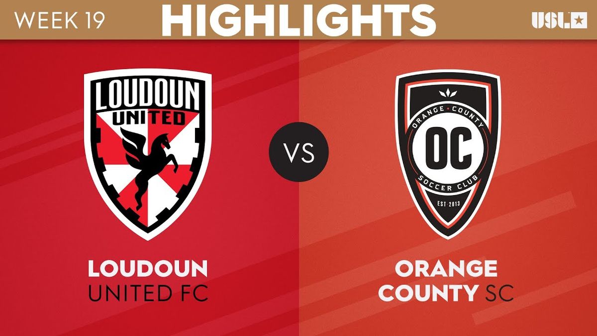 Orange County SC at Loudoun United FC