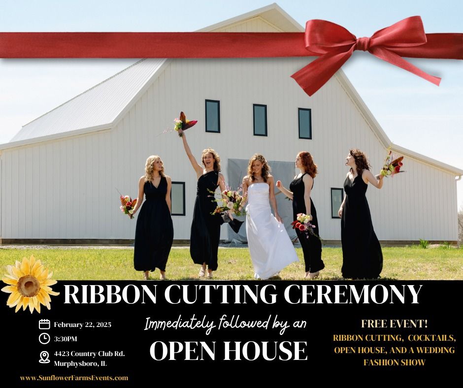 Ribbon cutting at SUNFLOWER FARMS