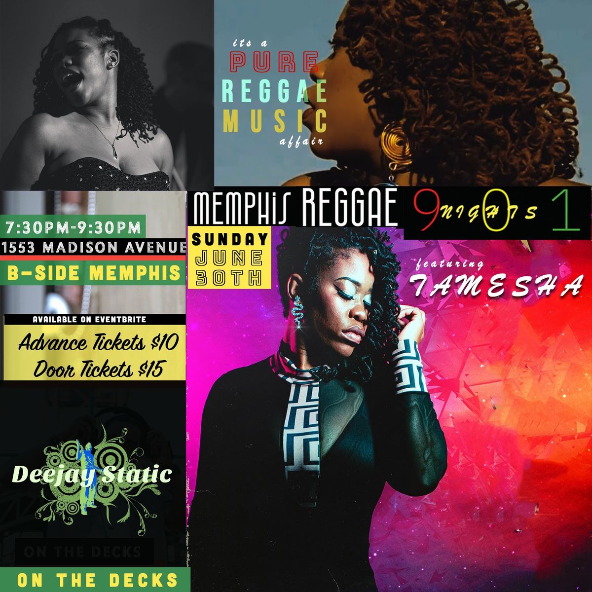 Memphis Reggae Nights feat. TAMESHA MOORE and DJ Static