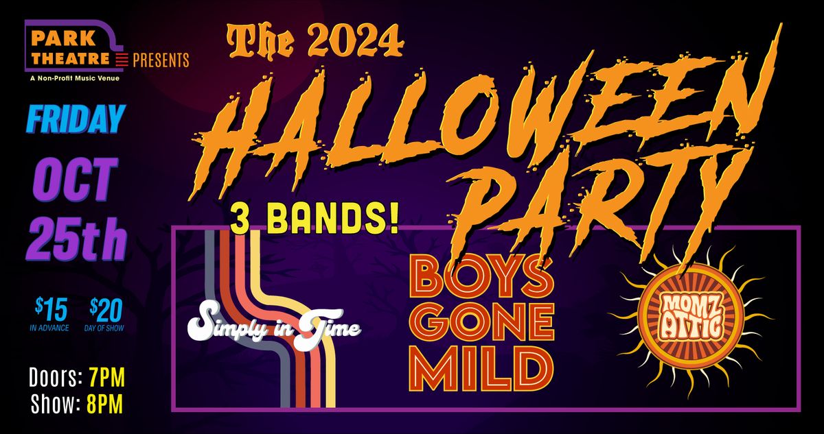 ROCKOWEEN with Simply in Time, Boys Gone Mild & Momz Attic @ Park Theatre