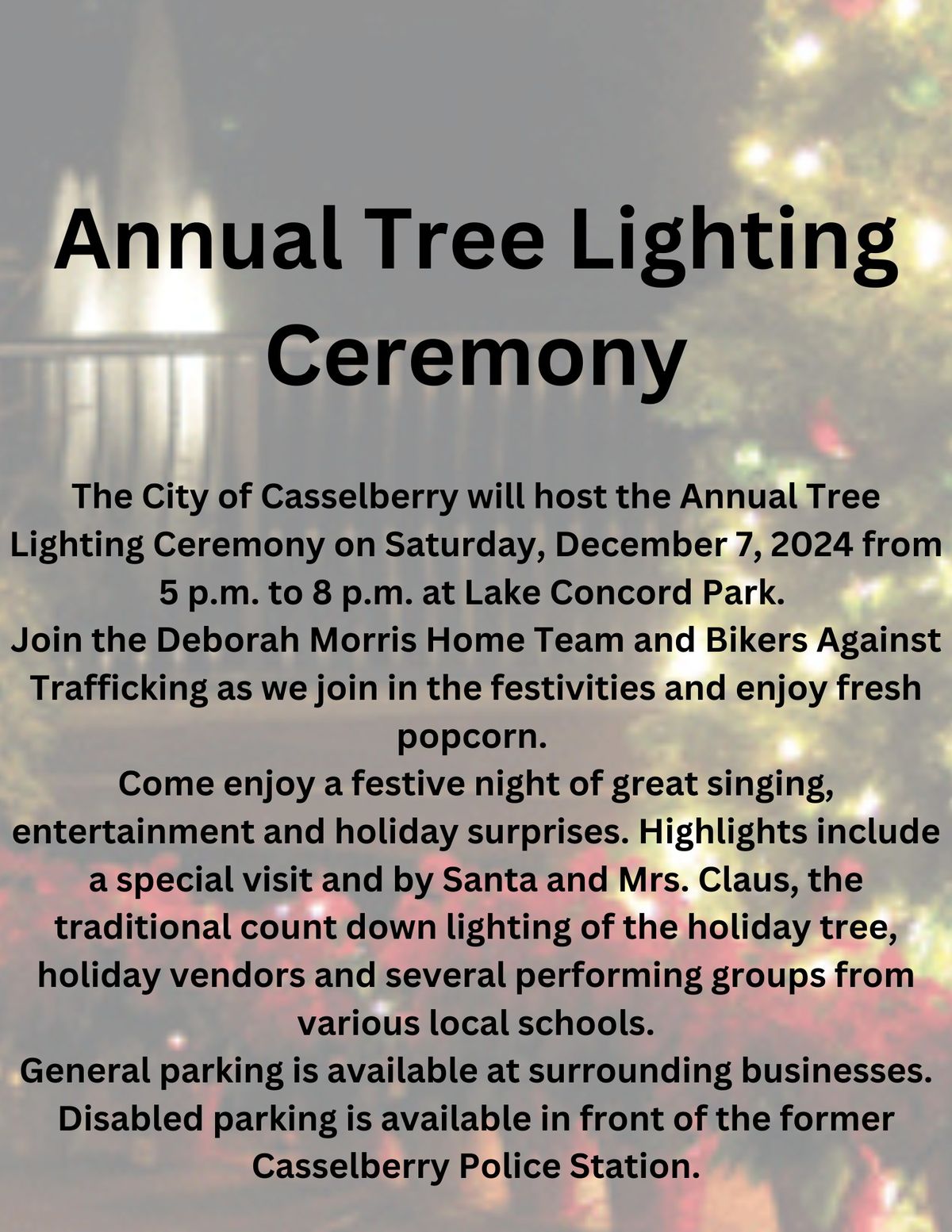 Casselberry Annual Christmas Tree Lighting