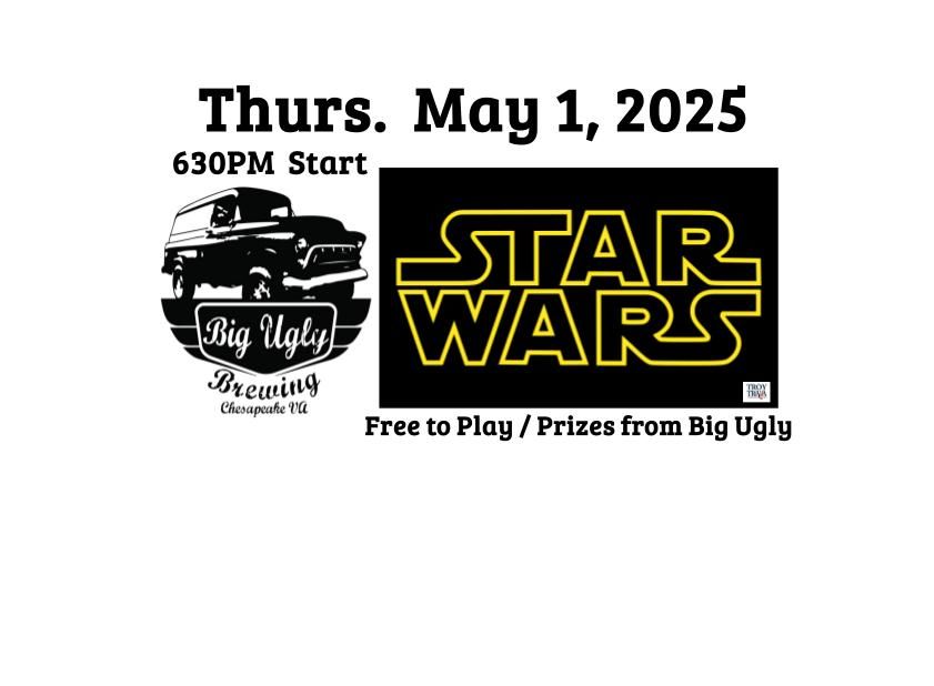 Star Wars Trivia Night at Big Ugly Brewing