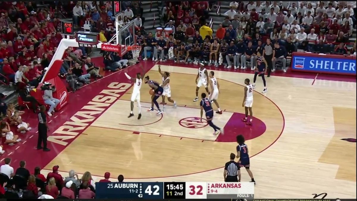 Arkansas Razorbacks at Auburn Tigers Mens Basketball