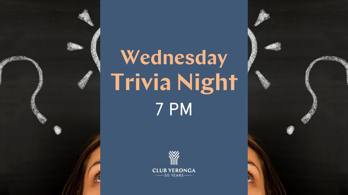 Wednesday Trivia at Club Yeronga