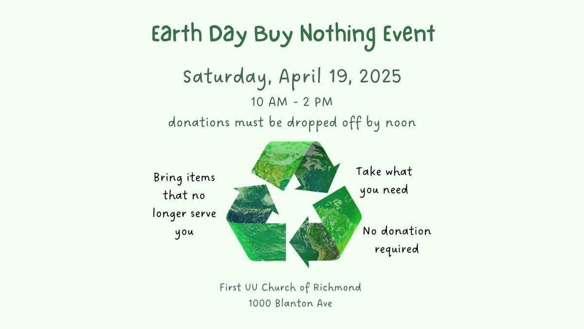 Earth Day Buy Nothing Event