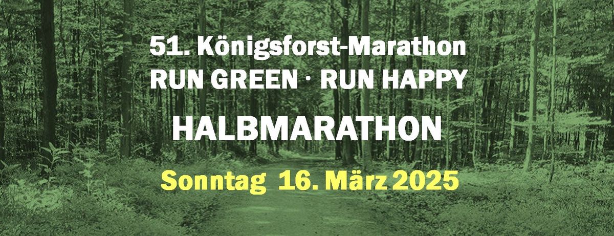 HALBMARATHON - 16.03.25 - K\u00f6nigsforst Marathon