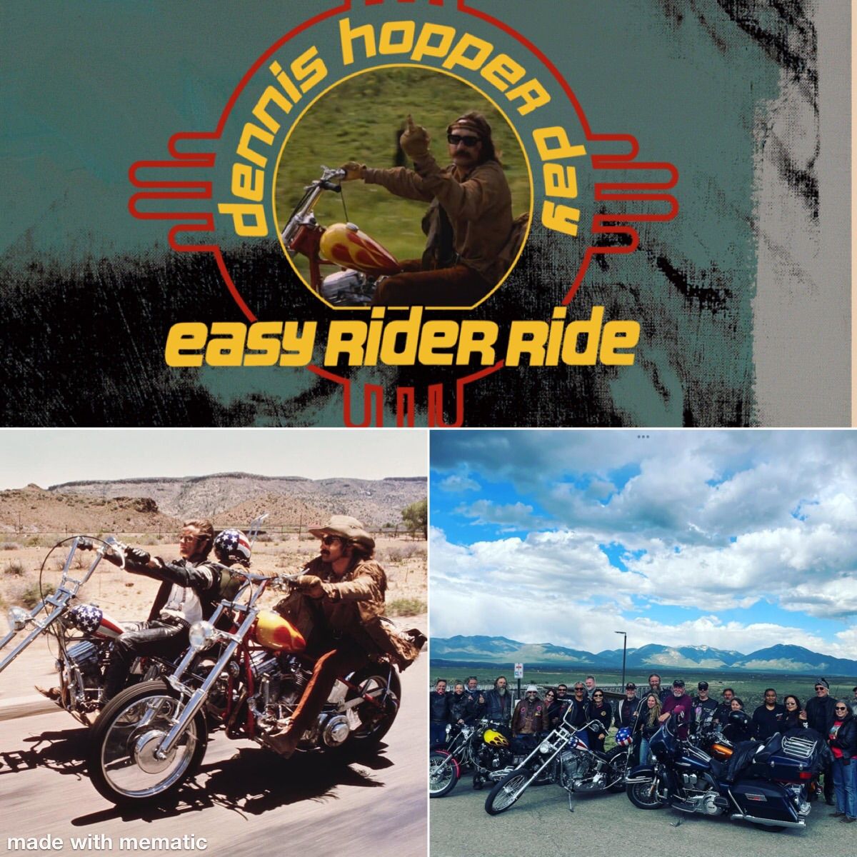 Dennis Hopper Day, Easy Rider Ride, Taos\/Red River New Mexico (Closed HOG Event)