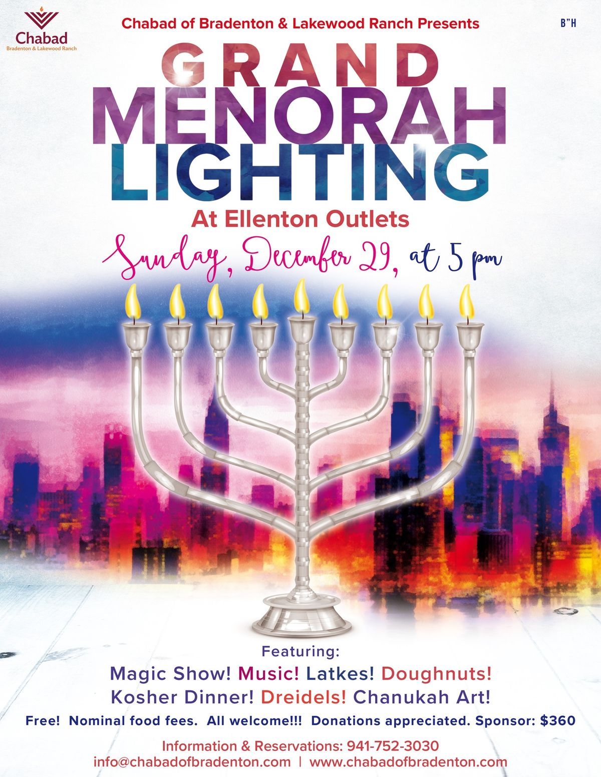 Ellenton Menorah Lighting