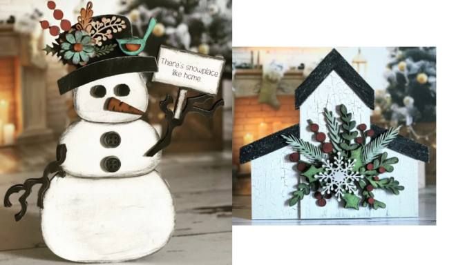 Workshop - Layered Wood Art ~ Nov 17, 2024 \u25cf Church OR Snowman