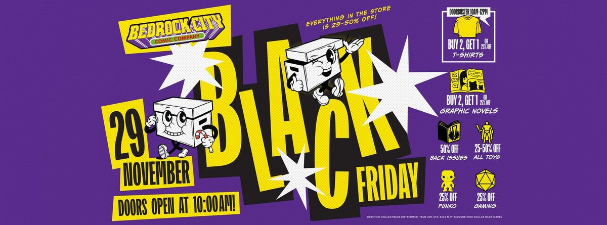 BLACK FRIDAY SALE at Bedrock City