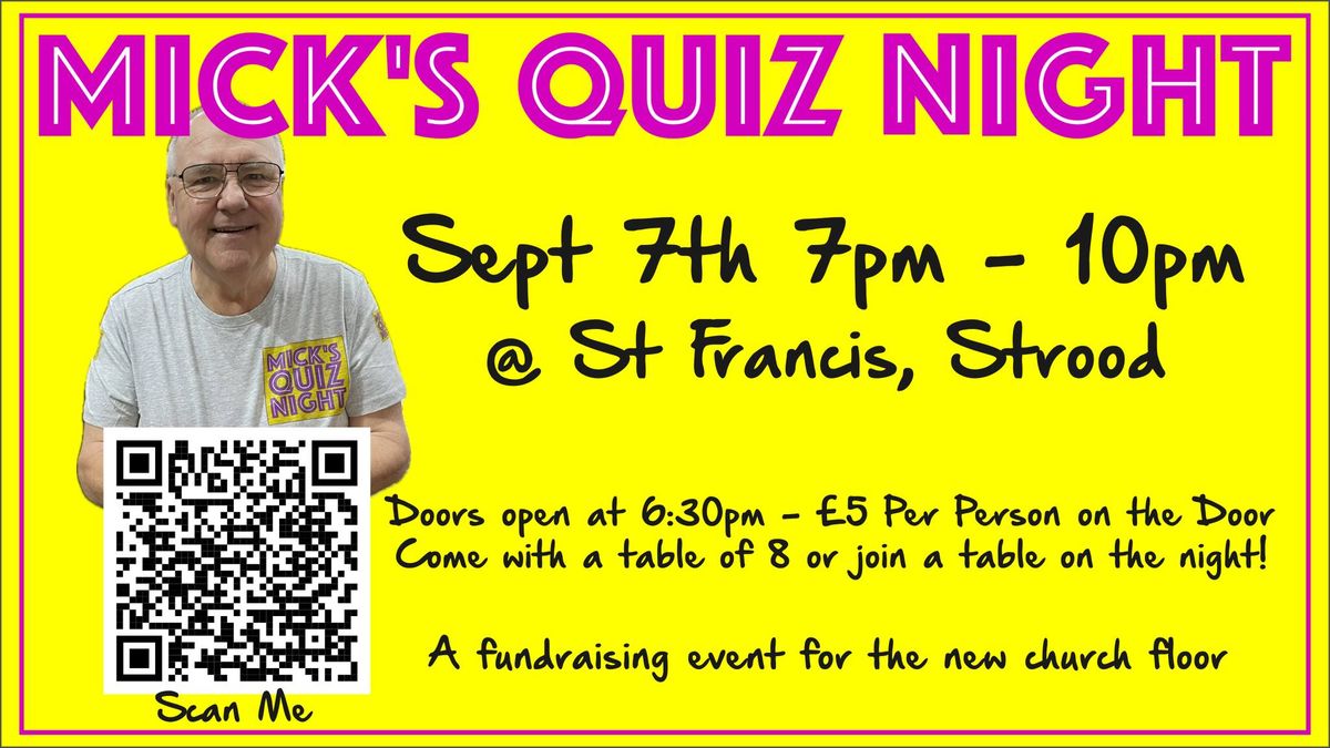 Mick's Quiz Night at St Francis Church