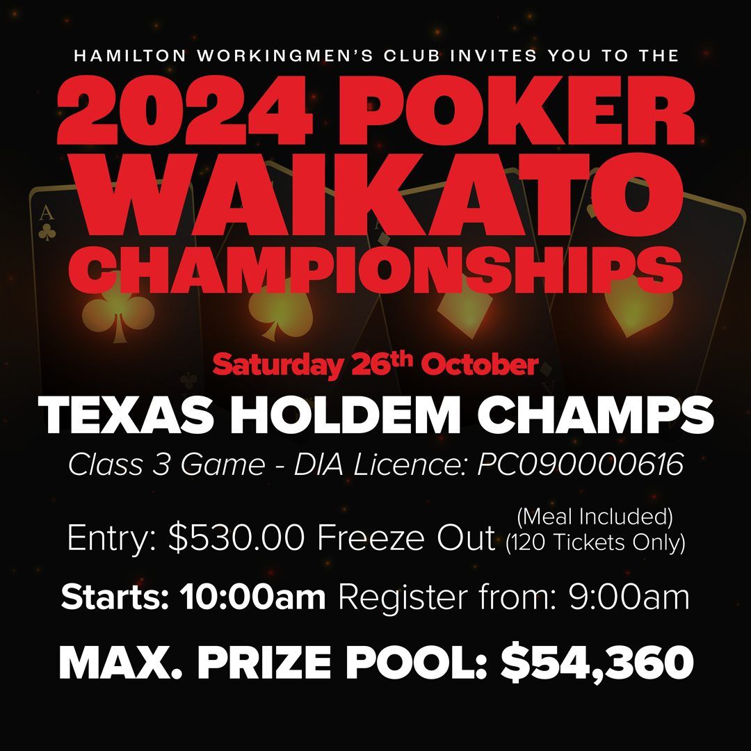 2024 Waikato Texas Holdem Champs