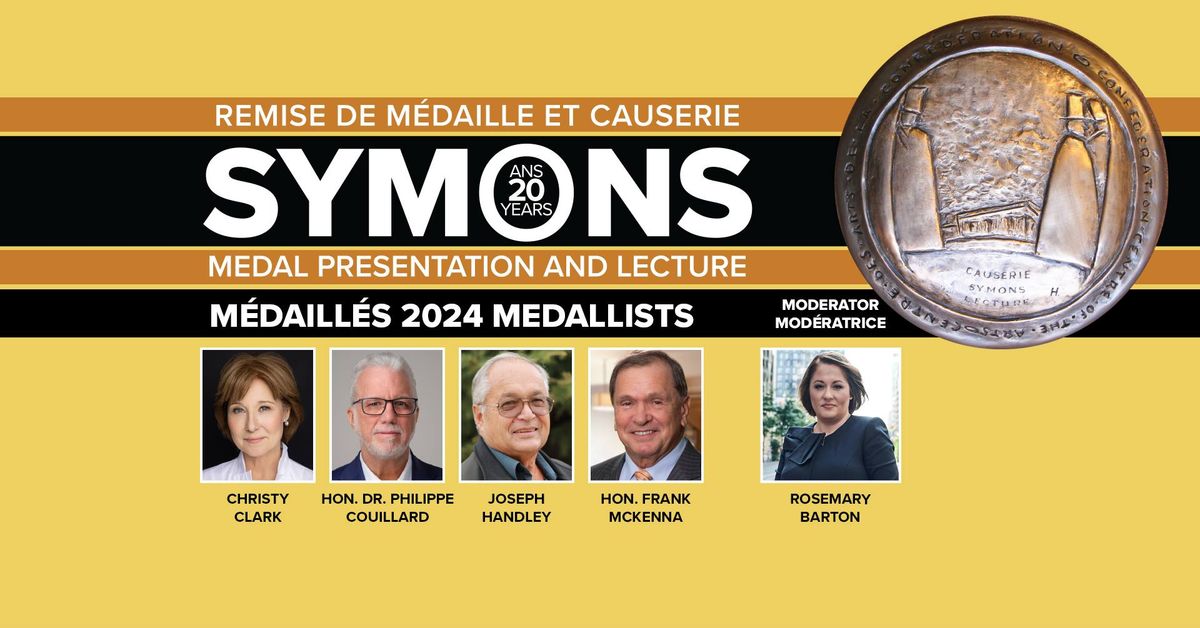 2024 Symons Medal Presentation and Lecture | Remise de m\u00e9daille et causerie Symons 2024