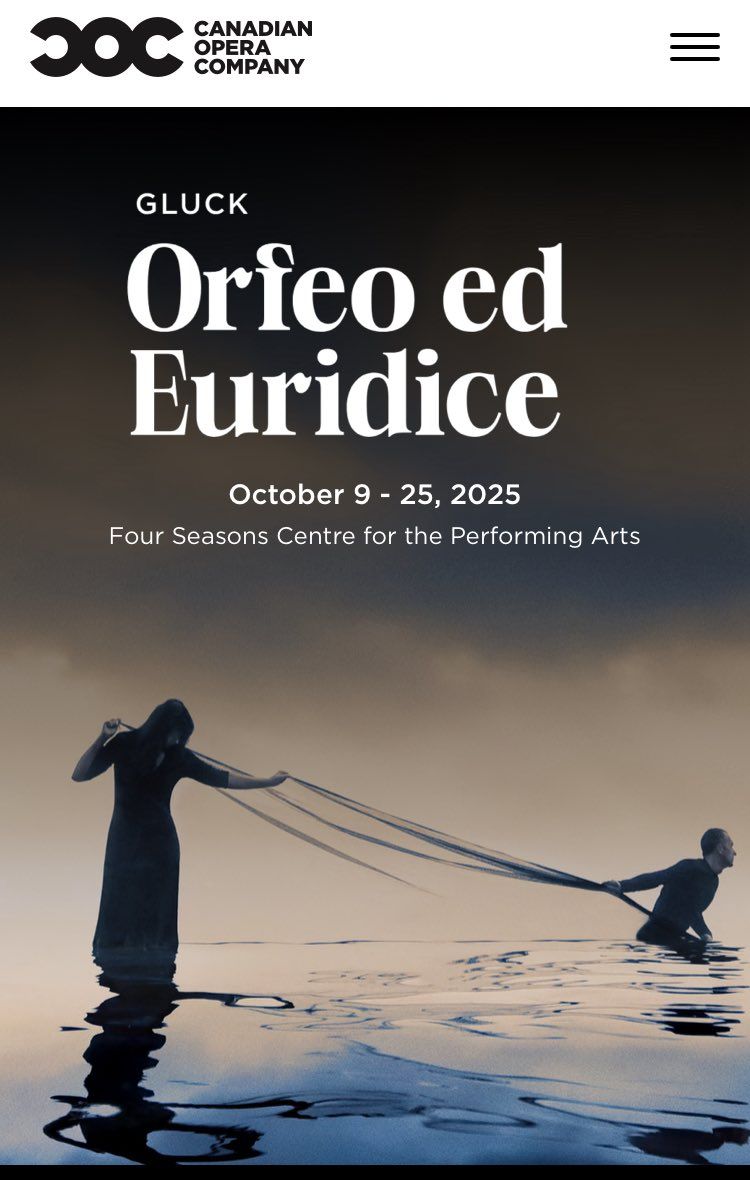 Canadian Opera Company: Orfeo ed Euridice