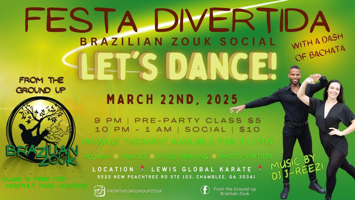 Festa Divertida Zouk Monthly Social